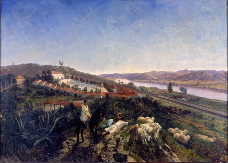 Paesaggio con vista del fiume durante il pascolo - Museu Nacional de Belas Artes, Rio de Janeiro